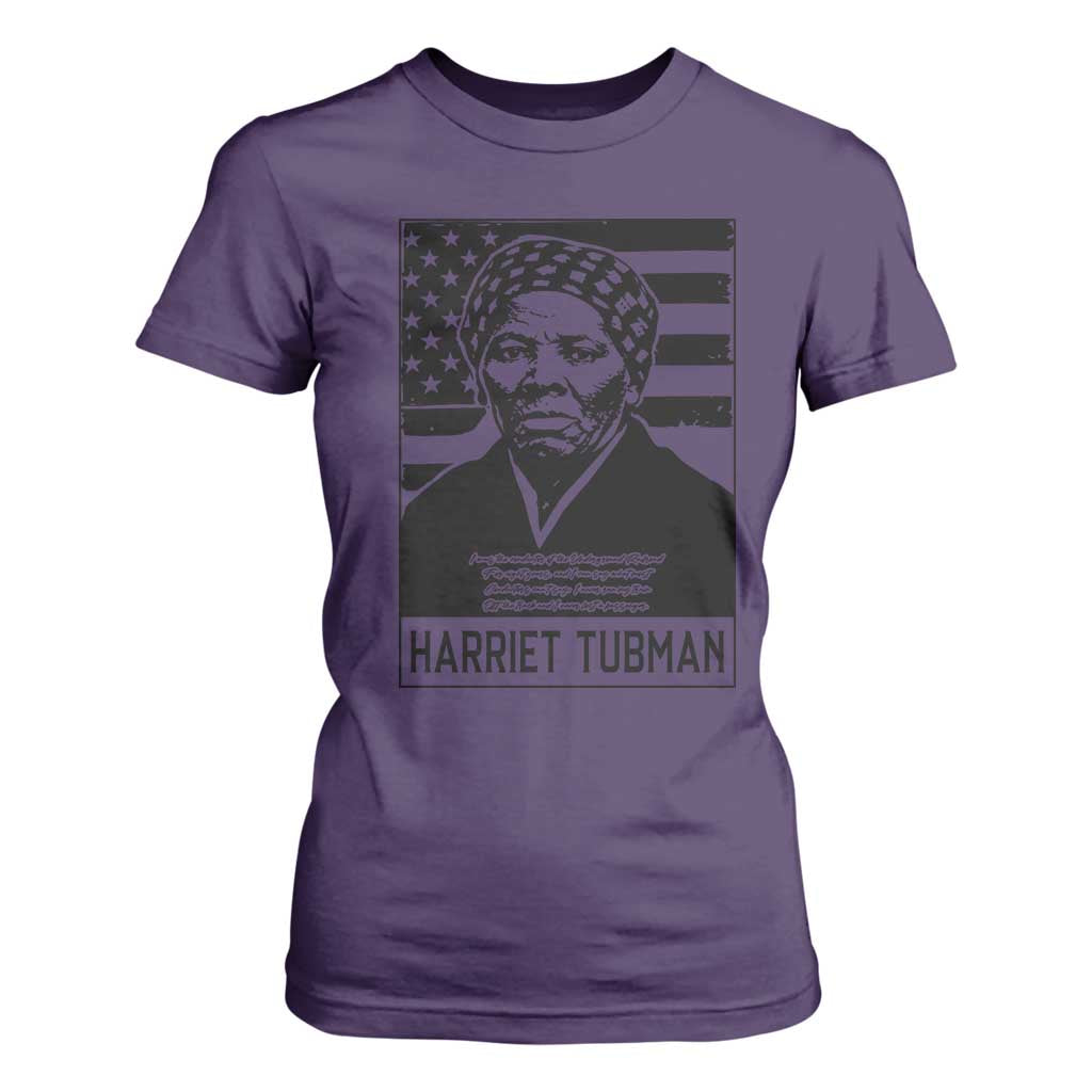 Harriet Tubman Quote T Shirt For Women Black History Month TS14 Purple Print Your Wear