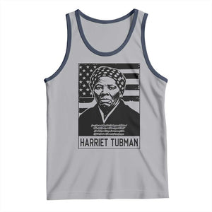 Harriet Tubman Quote Tank Top Black History Month TS14 Athletic Heather Navy Print Your Wear