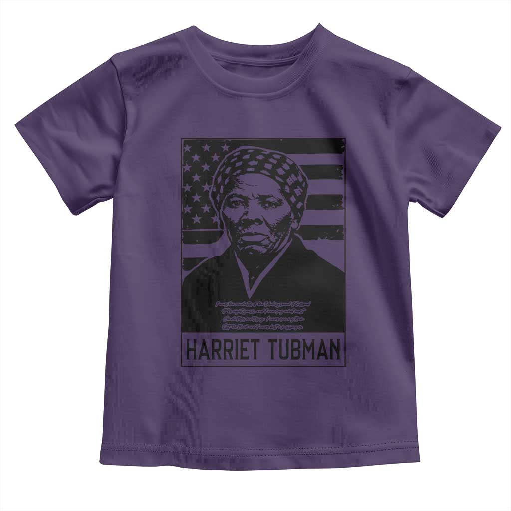 Harriet Tubman Quote Toddler T Shirt Black History Month TS14 Purple Print Your Wear
