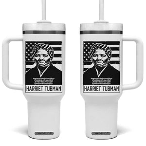 Harriet Tubman Quote Tumbler With Handle Black History Month TS14 One Size: 40 oz White Print Your Wear