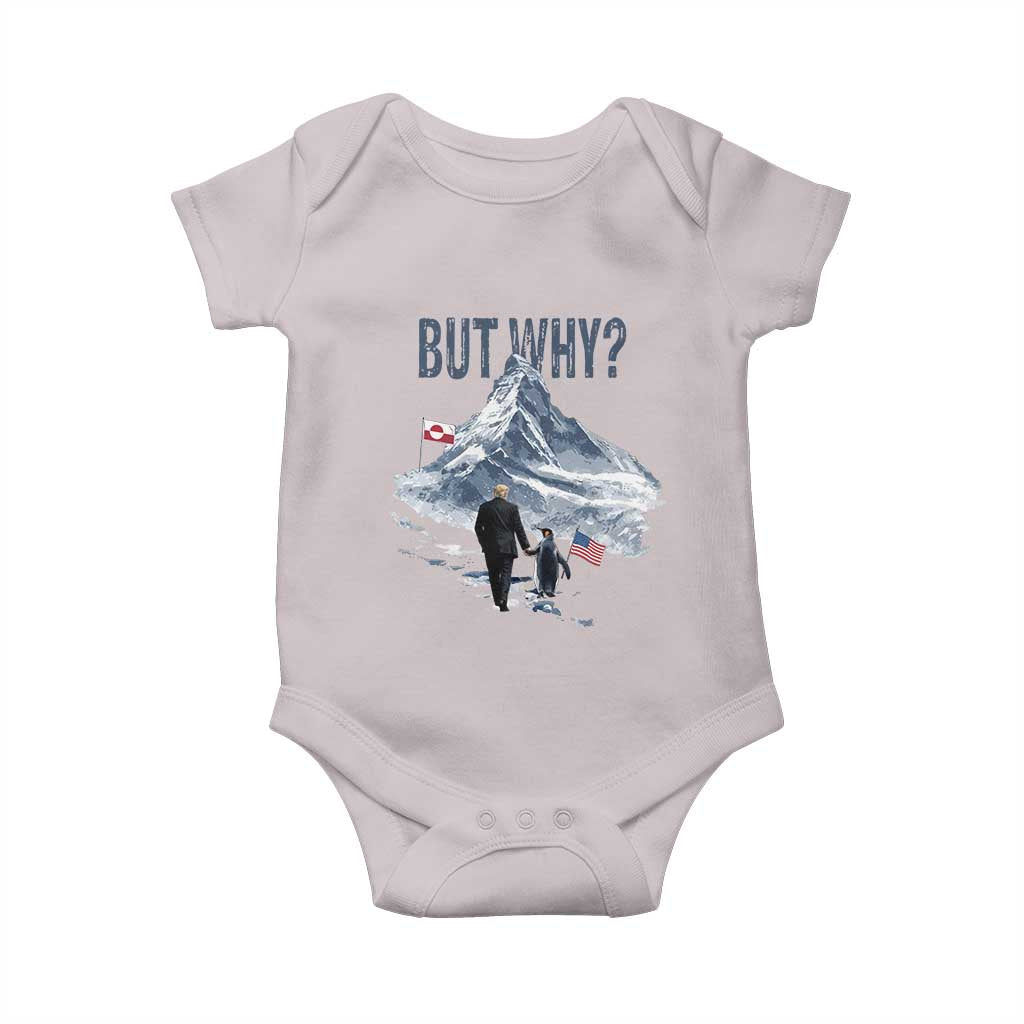 But Why Penguin Baby Onesie Head Towards The Mountains Penguin Meme TS14 Ice Gray Print Your Wear