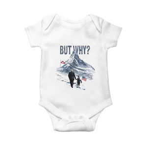 But Why Penguin Baby Onesie Head Towards The Mountains Penguin Meme TS14 White Print Your Wear