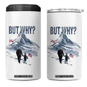 But Why Penguin 4 in 1 Can Cooler Tumbler Head Towards The Mountains Penguin Meme TS14 One Size: 16 oz White Print Your Wear