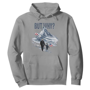 But Why Penguin Hoodie Head Towards The Mountains Penguin Meme TS14 Sport Gray Print Your Wear