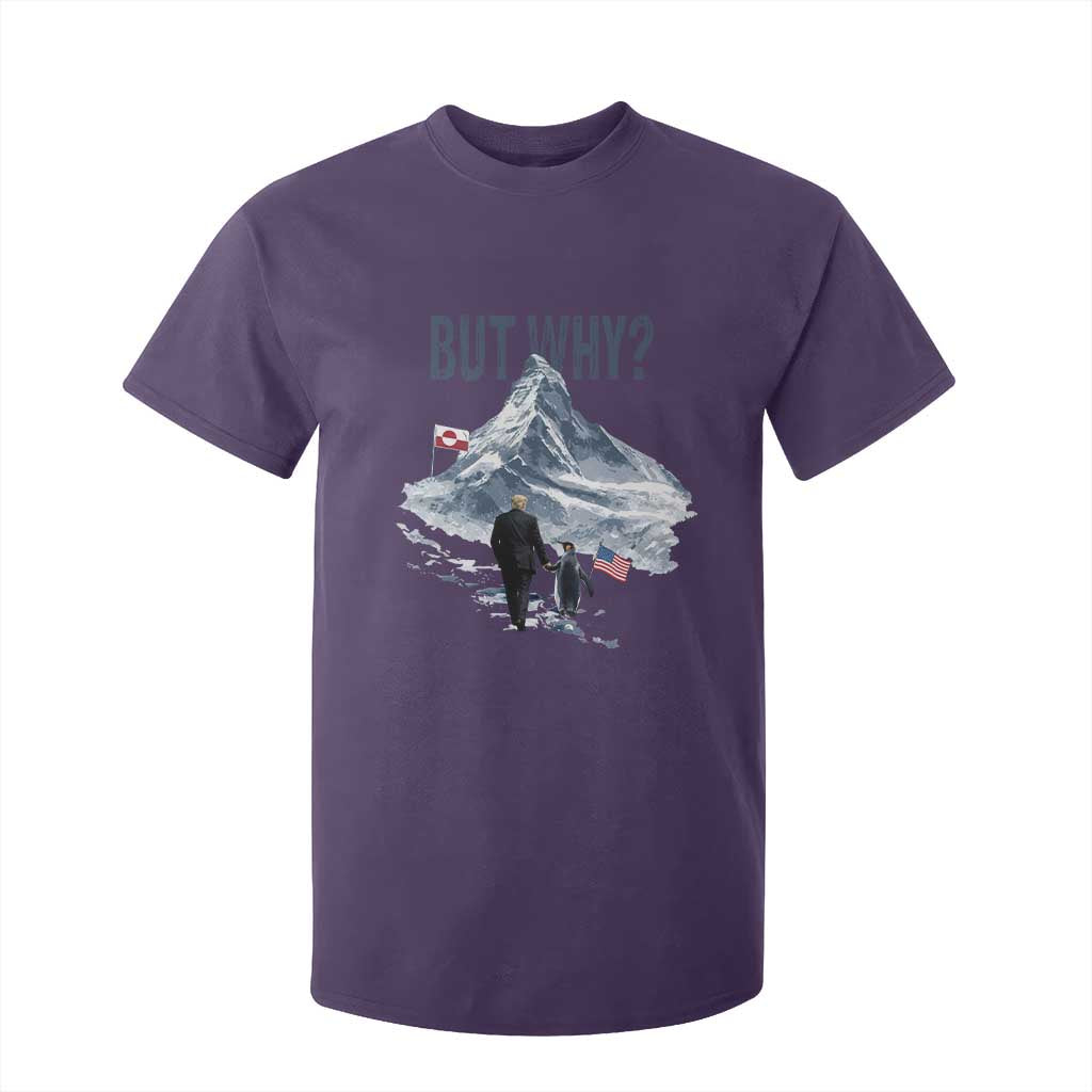 But Why Penguin T Shirt For Kid Head Towards The Mountains Penguin Meme TS14 Purple Print Your Wear