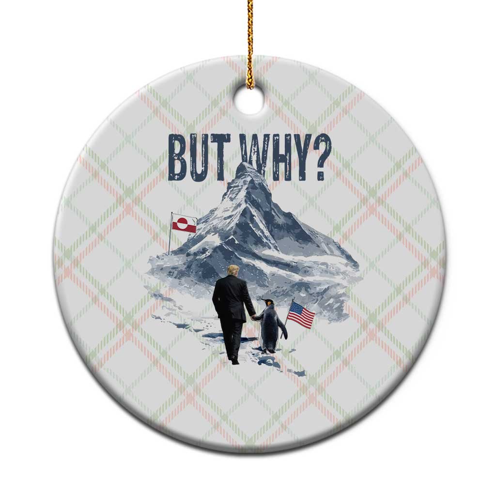 But Why Penguin Ceramic Ornament Head Towards The Mountains Penguin Meme TS14 1pc Christmas Plaid Print Your Wear