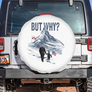 But Why Penguin Spare Tire Cover Head Towards The Mountains Penguin Meme TS14 No hole White Print Your Wear