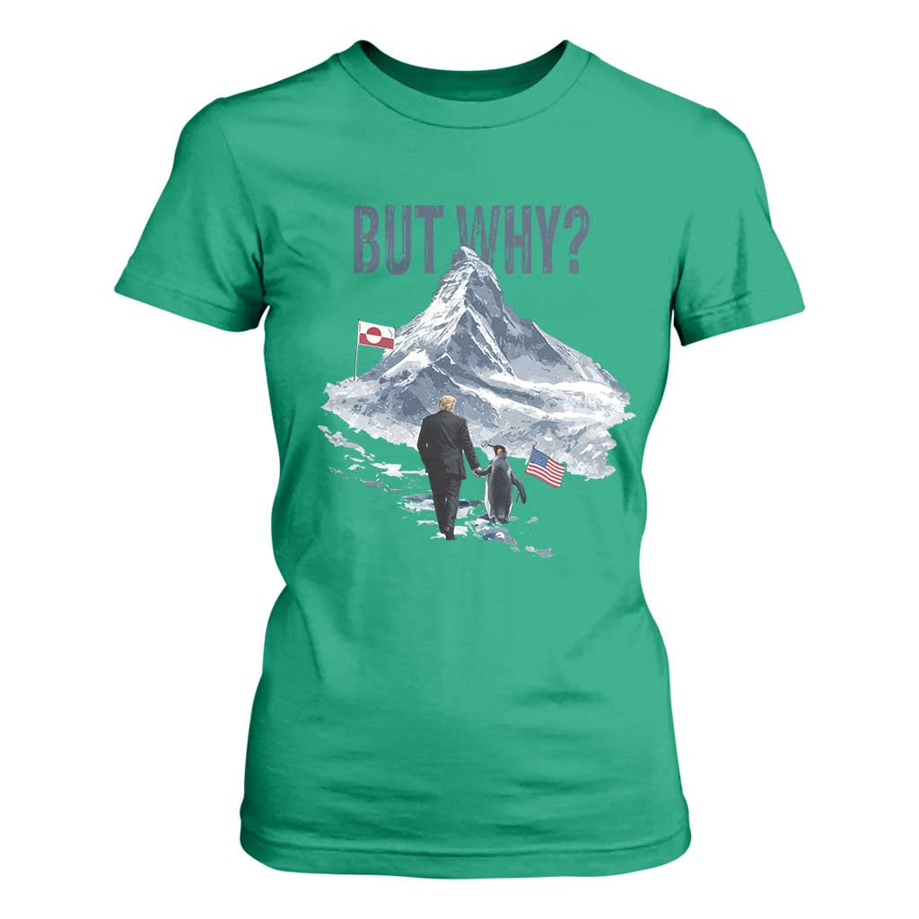 But Why Penguin T Shirt For Women Head Towards The Mountains Penguin Meme TS14 Irish Green Print Your Wear