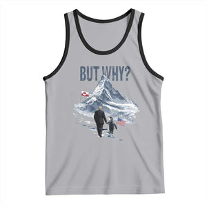 But Why Penguin Tank Top Head Towards The Mountains Penguin Meme TS14 Athletic Heather Black Print Your Wear