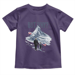 But Why Penguin Toddler T Shirt Head Towards The Mountains Penguin Meme TS14 Purple Print Your Wear