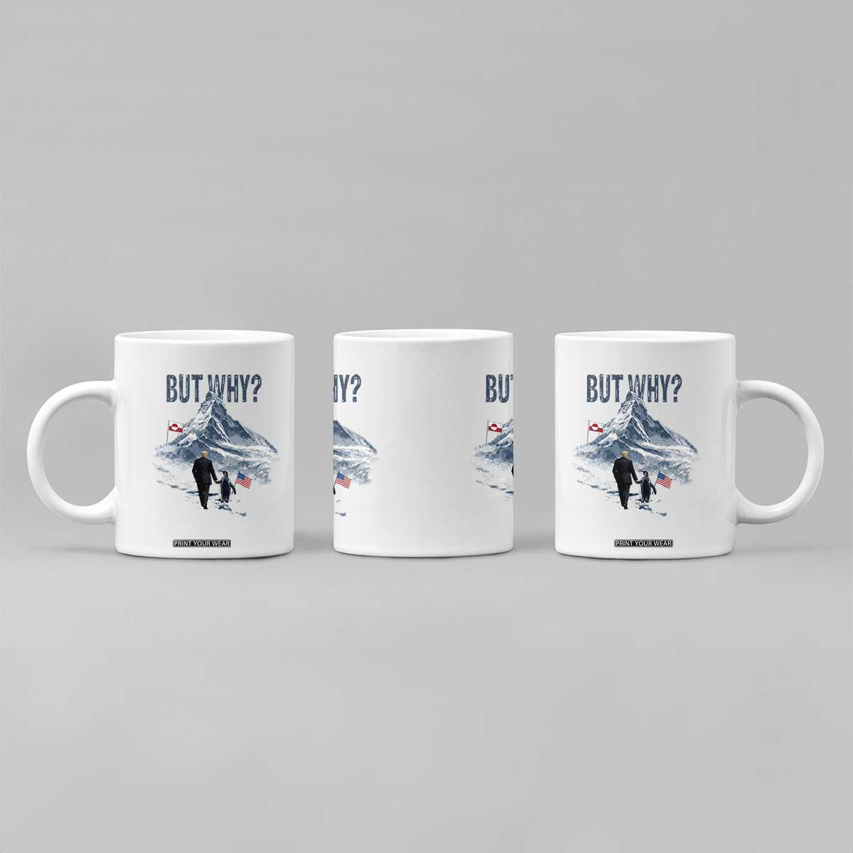 But Why Penguin Coffee Mug Head Towards The Mountains Penguin Meme TS14 Print Your Wear