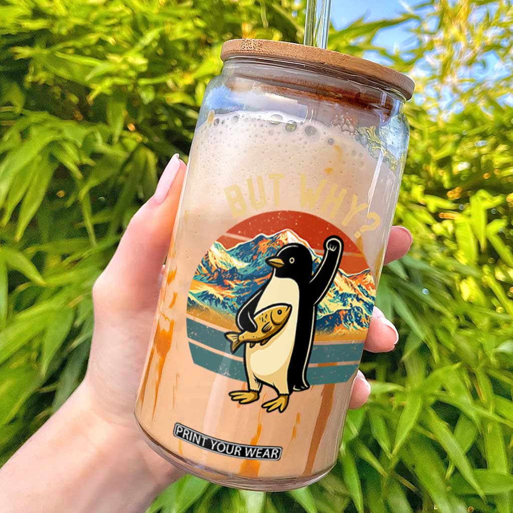 But Why Penguin Glass Can Nihilist Penguin Mountain Hiking TS14 Black Print Your Wear
