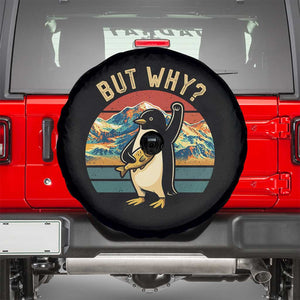 But Why Penguin Spare Tire Cover Nihilist Penguin Mountain Hiking TS14 Black Print Your Wear