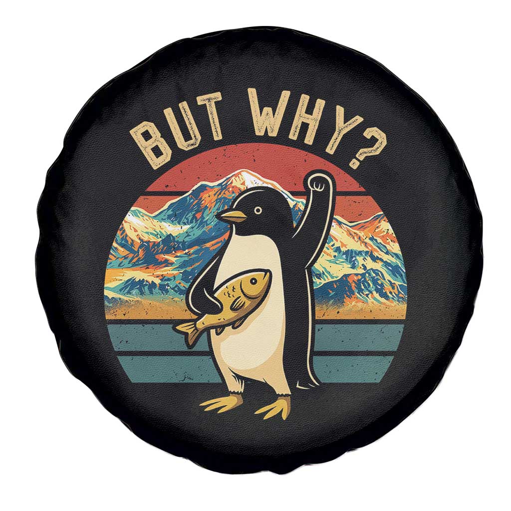 But Why Penguin Spare Tire Cover Nihilist Penguin Mountain Hiking TS14 Print Your Wear