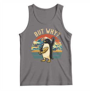But Why Penguin Tank Top Nihilist Penguin Mountain Hiking TS14 Deep Heather Print Your Wear