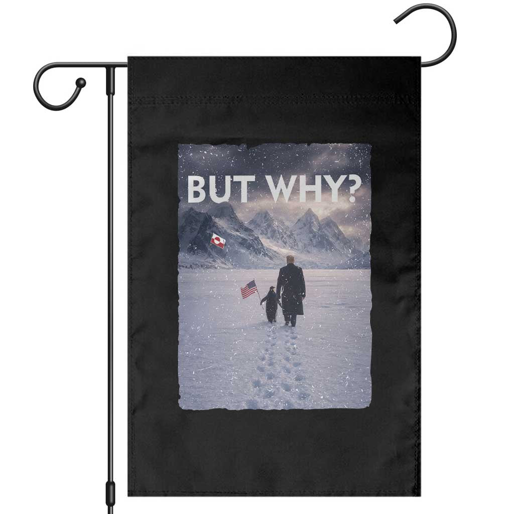 But Why Penguin Garden Flag Trump Nihilist Penguin Political Meme Minimal TS14 Black Print Your Wear