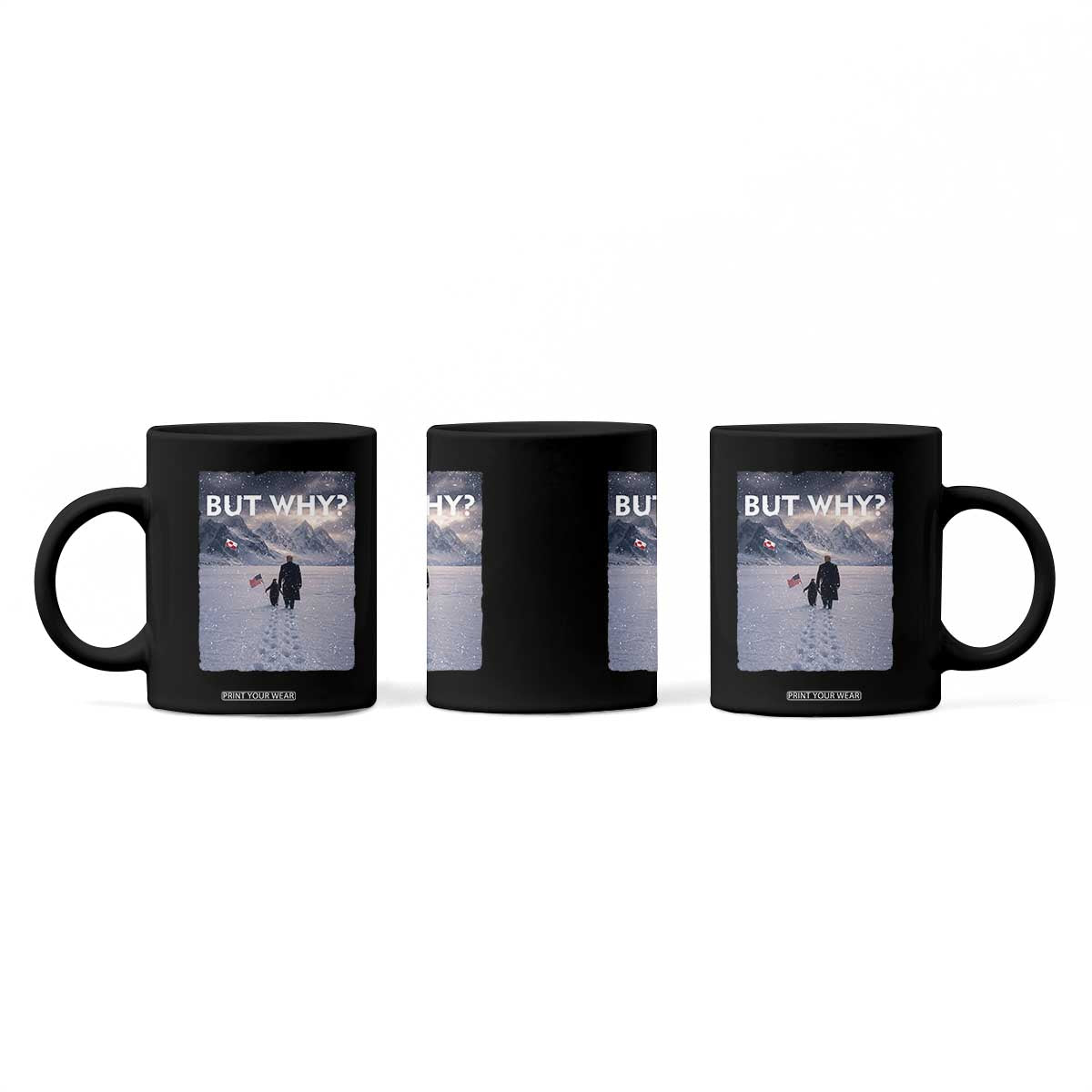 But Why Penguin Coffee Mug Trump Nihilist Penguin Political Meme Minimal TS14 Print Your Wear