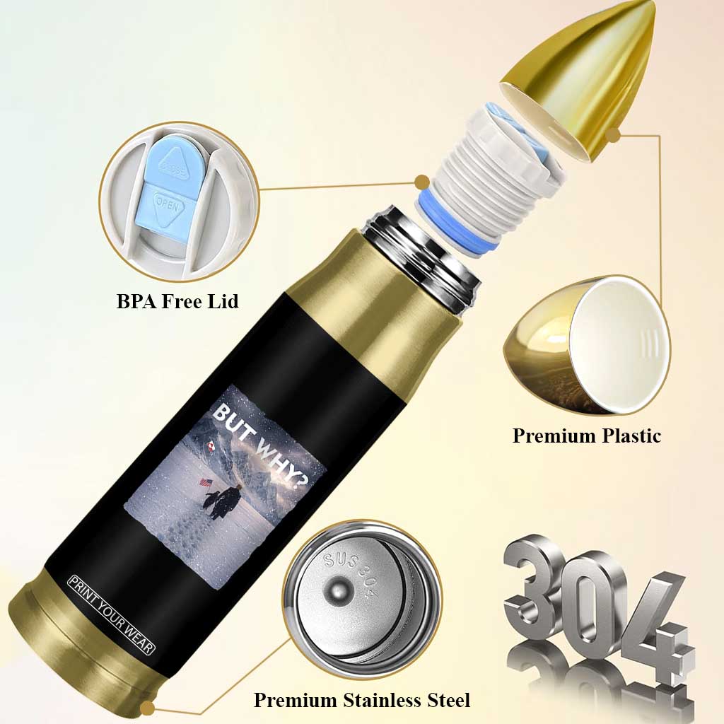 But Why Penguin Bullet Tumbler Trump Nihilist Penguin Political Meme Minimal TS14 Print Your Wear