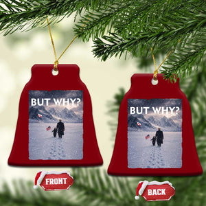 But Why Penguin Ceramic Ornament Trump Nihilist Penguin Political Meme Minimal TS14 Print Your Wear