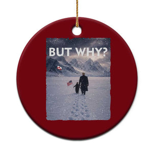 But Why Penguin Ceramic Ornament Trump Nihilist Penguin Political Meme Minimal TS14 1pc Red Print Your Wear