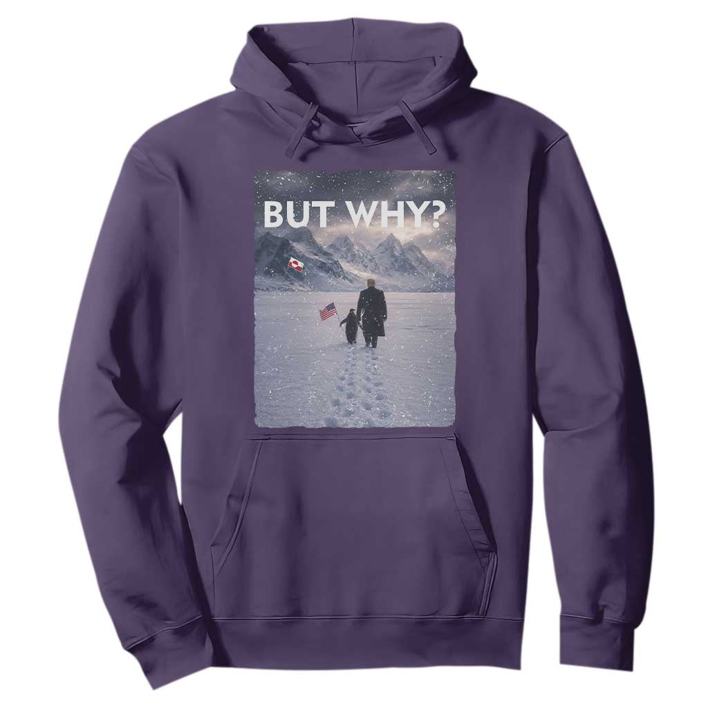 But Why Penguin Hoodie Trump Nihilist Penguin Political Meme Minimal TS14 Purple Print Your Wear