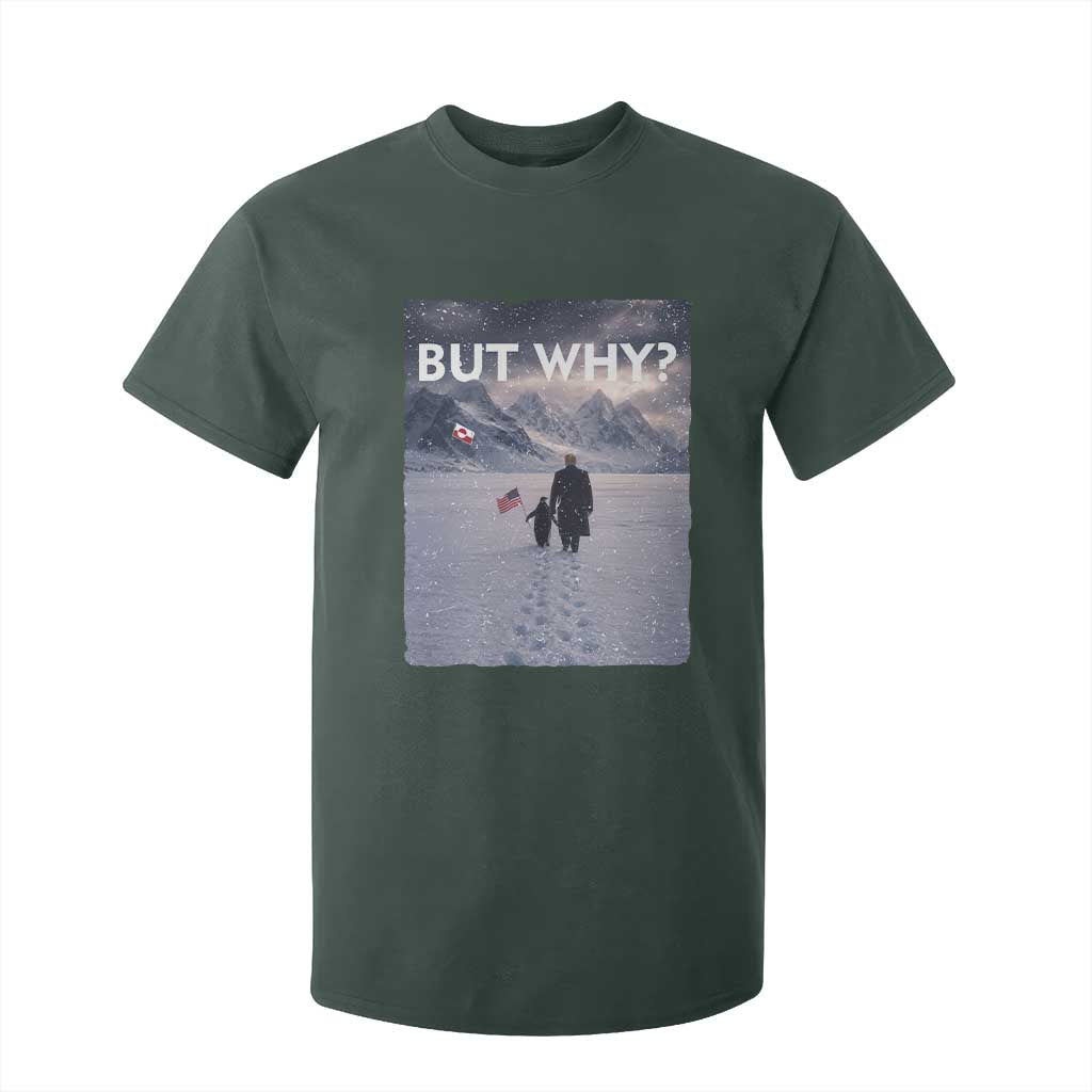 But Why Penguin T Shirt For Kid Trump Nihilist Penguin Political Meme Minimal TS14 Dark Forest Green Print Your Wear