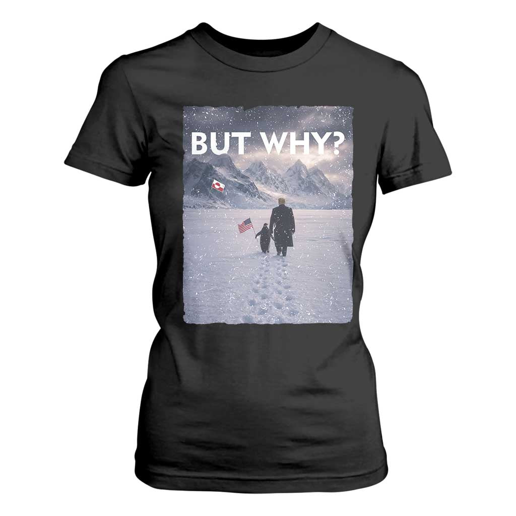 But Why Penguin T Shirt For Women Trump Nihilist Penguin Political Meme Minimal TS14 Black Print Your Wear