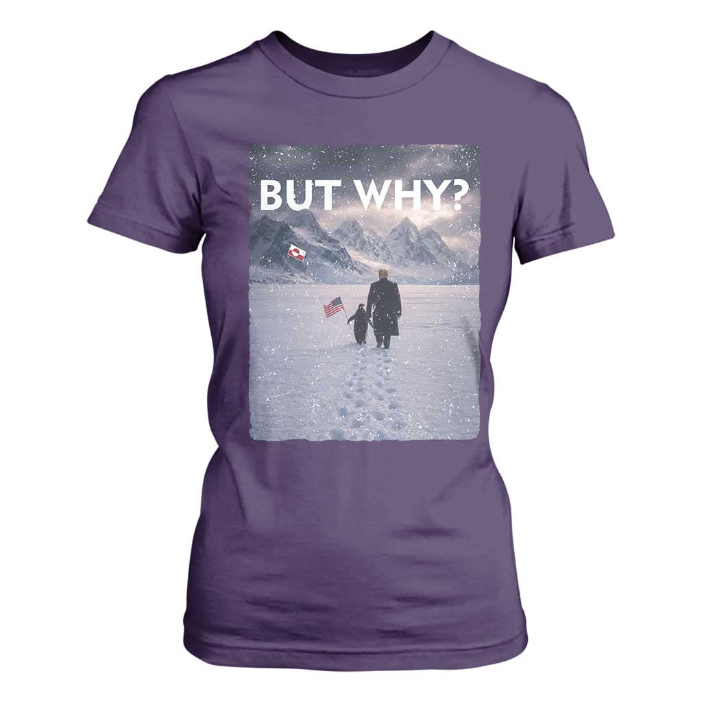 But Why Penguin T Shirt For Women Trump Nihilist Penguin Political Meme Minimal TS14 Purple Print Your Wear