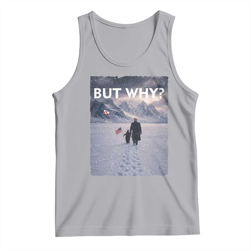 But Why Penguin Tank Top Trump Nihilist Penguin Political Meme Minimal TS14 Athletic Heather Print Your Wear