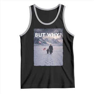 But Why Penguin Tank Top Trump Nihilist Penguin Political Meme Minimal TS14 Black Athletic Heather Print Your Wear