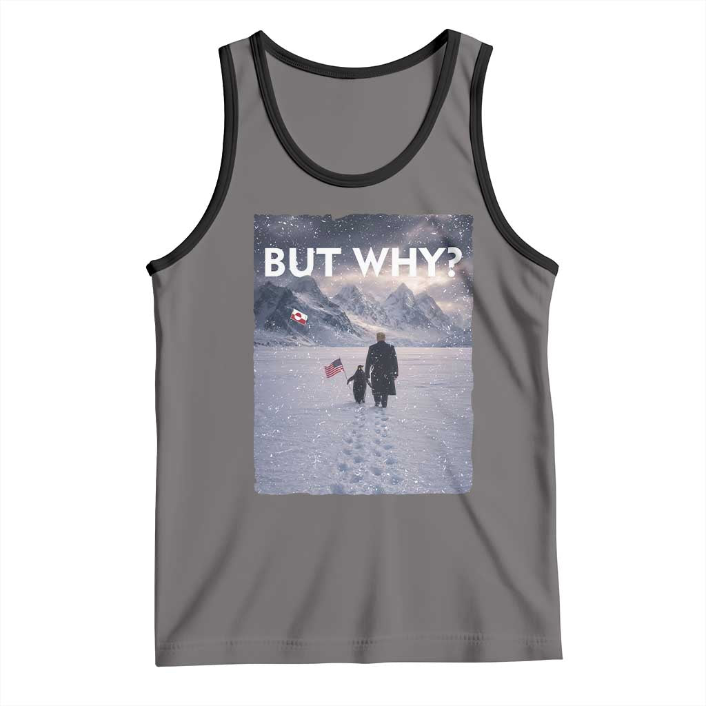 But Why Penguin Tank Top Trump Nihilist Penguin Political Meme Minimal TS14 Deep Heather Black Print Your Wear