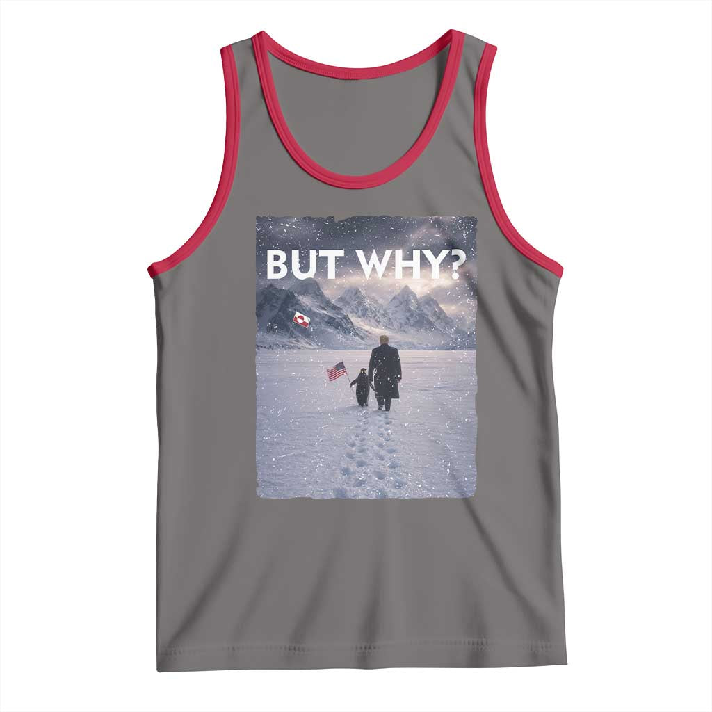 But Why Penguin Tank Top Trump Nihilist Penguin Political Meme Minimal TS14 Deep Heather Red Print Your Wear