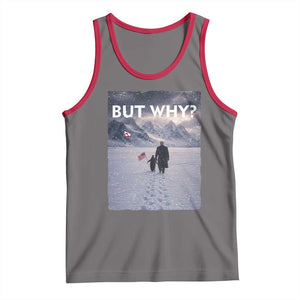 But Why Penguin Tank Top Trump Nihilist Penguin Political Meme Minimal TS14 Deep Heather Red Print Your Wear