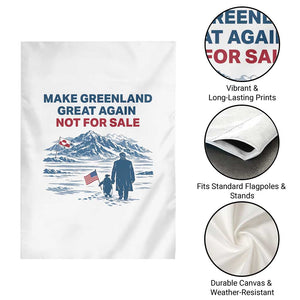 Greenland Is Not for Sale Garden Flag Funny Nihilist Penguin Greenland Political Meme FDT TS14 Print Your Wear