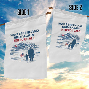 Greenland Is Not for Sale Garden Flag Funny Nihilist Penguin Greenland Political Meme FDT TS14 Print Your Wear