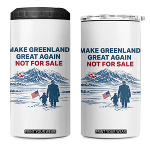 Greenland Is Not for Sale 4 in 1 Can Cooler Tumbler Funny Nihilist Penguin Greenland Political Meme FDT TS14 One Size: 16 oz White Print Your Wear