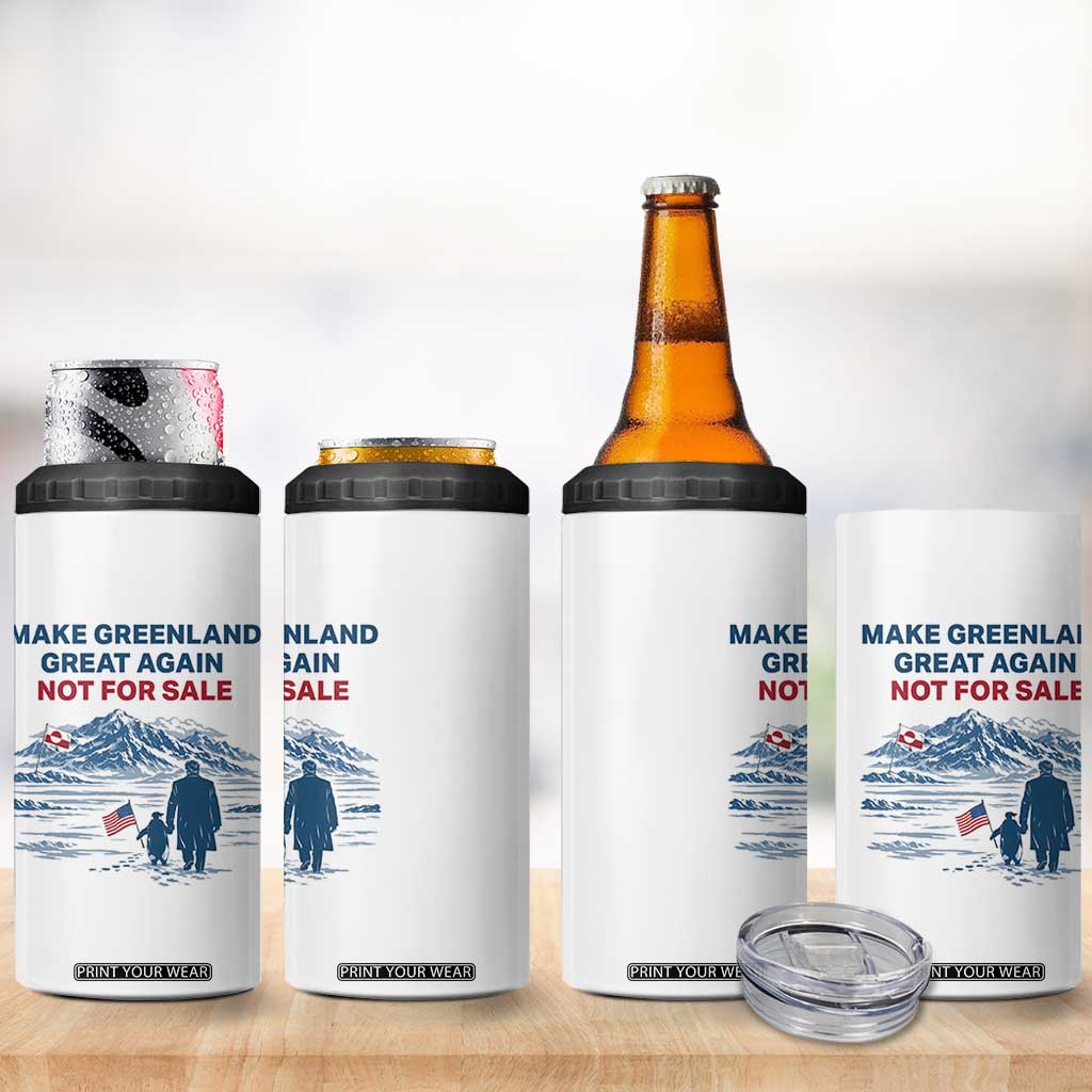 Greenland Is Not for Sale 4 in 1 Can Cooler Tumbler Funny Nihilist Penguin Greenland Political Meme FDT TS14 Print Your Wear