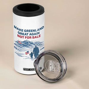 Greenland Is Not for Sale 4 in 1 Can Cooler Tumbler Funny Nihilist Penguin Greenland Political Meme FDT TS14 Print Your Wear