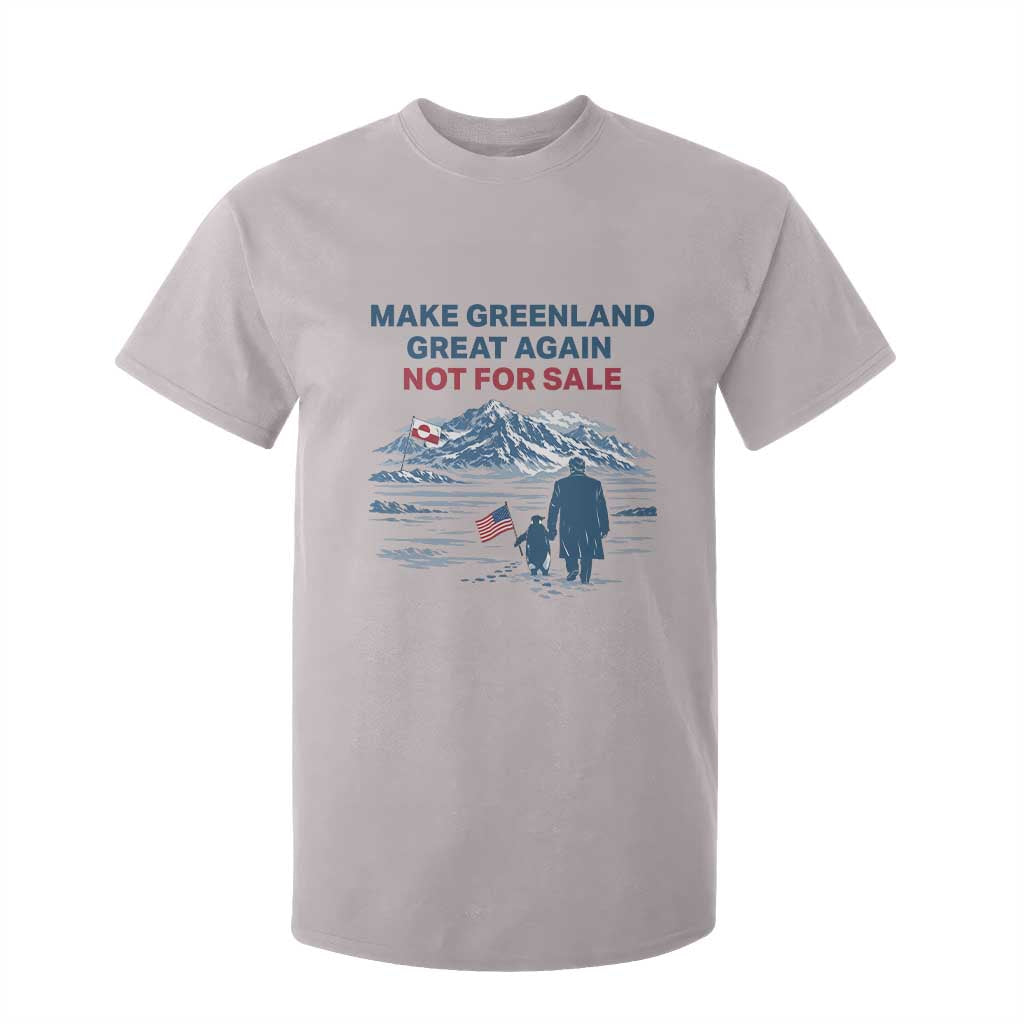 Greenland Is Not for Sale T Shirt For Kid Funny Nihilist Penguin Greenland Political Meme FDT TS14 Ice Gray Print Your Wear