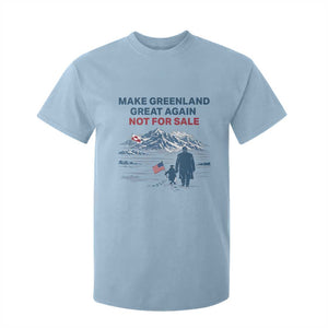 Greenland Is Not for Sale T Shirt For Kid Funny Nihilist Penguin Greenland Political Meme FDT TS14 Light Blue Print Your Wear