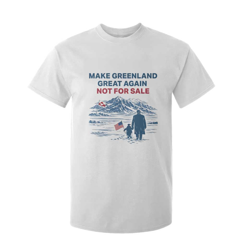 Greenland Is Not for Sale T Shirt For Kid Funny Nihilist Penguin Greenland Political Meme FDT TS14 White Print Your Wear