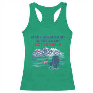 Greenland Is Not for Sale Racerback Tank Top Funny Nihilist Penguin Greenland Political Meme FDT TS14 Irish Green Print Your Wear