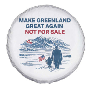 Greenland Is Not for Sale Spare Tire Cover Funny Nihilist Penguin Greenland Political Meme FDT TS14 Print Your Wear