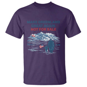 Greenland Is Not for Sale T Shirt Funny Nihilist Penguin Greenland Political Meme FDT TS14 Purple Print Your Wear