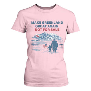Greenland Is Not for Sale T Shirt For Women Funny Nihilist Penguin Greenland Political Meme FDT TS14 Light Pink Print Your Wear