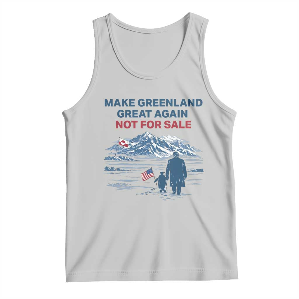 Greenland Is Not for Sale Tank Top Funny Nihilist Penguin Greenland Political Meme FDT TS14 Ash Print Your Wear