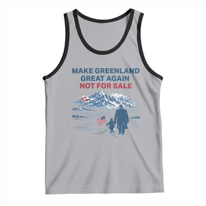 Greenland Is Not for Sale Tank Top Funny Nihilist Penguin Greenland Political Meme FDT TS14 Athletic Heather Black Print Your Wear