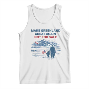Greenland Is Not for Sale Tank Top Funny Nihilist Penguin Greenland Political Meme FDT TS14 White Print Your Wear