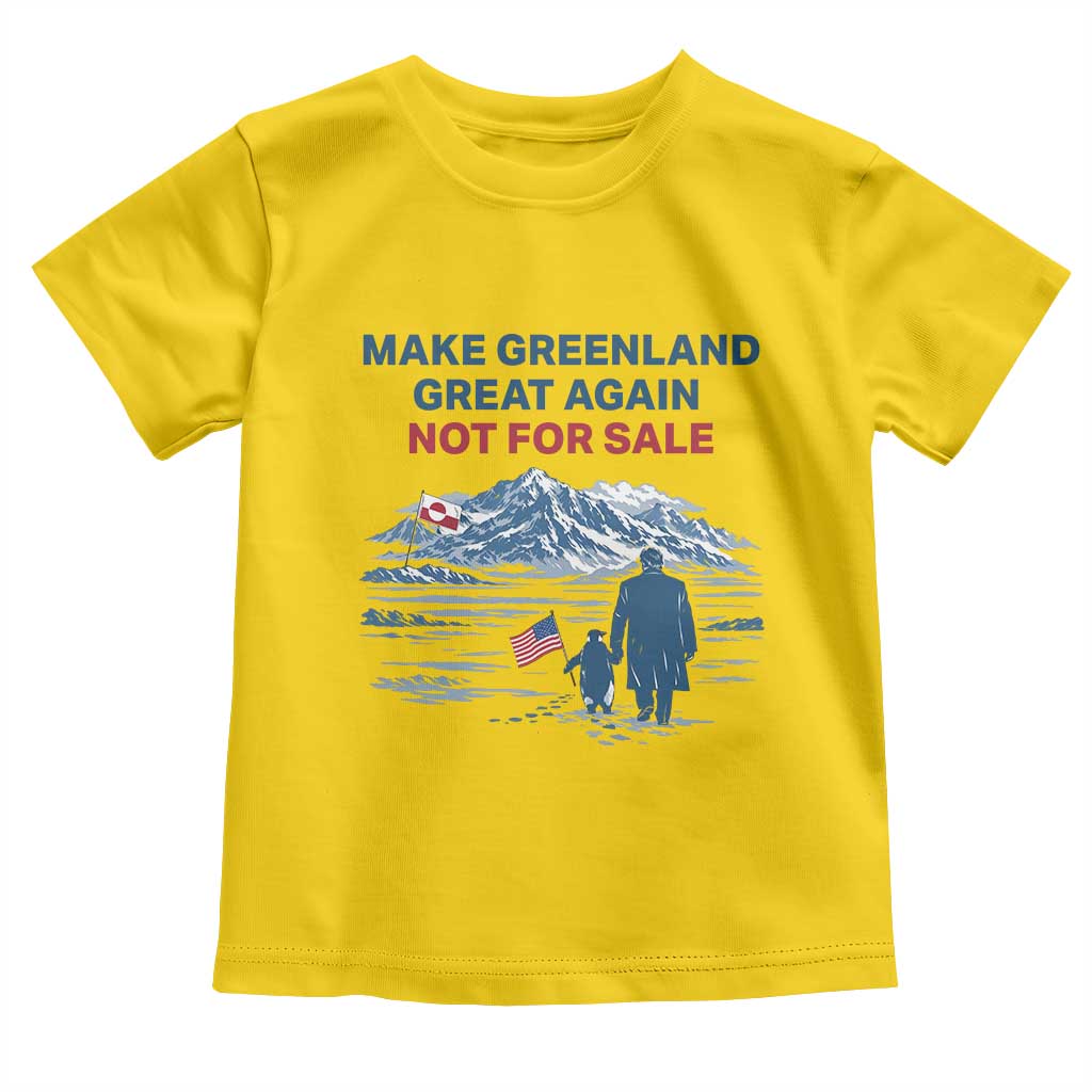Greenland Is Not for Sale Toddler T Shirt Funny Nihilist Penguin Greenland Political Meme FDT TS14 Daisy Print Your Wear