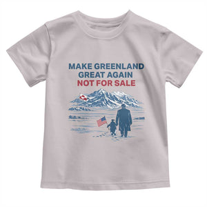 Greenland Is Not for Sale Toddler T Shirt Funny Nihilist Penguin Greenland Political Meme FDT TS14 Ice Gray Print Your Wear